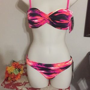 New 2 piece Oakley Coral Pink bikini